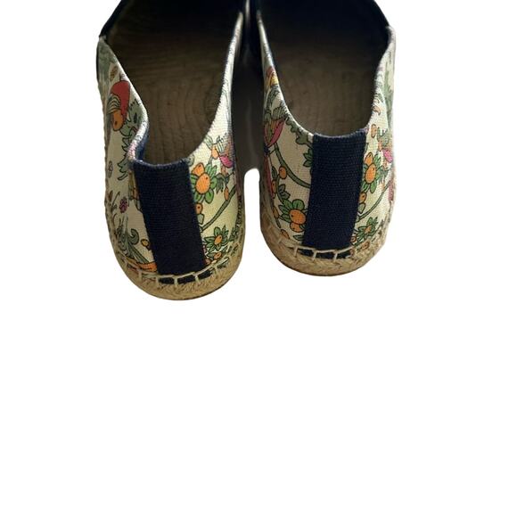 TORY BURCH Weston Flat Espadrille  Promised Land/Royal Navy 57785 Size 8 - Picture 9 of 10